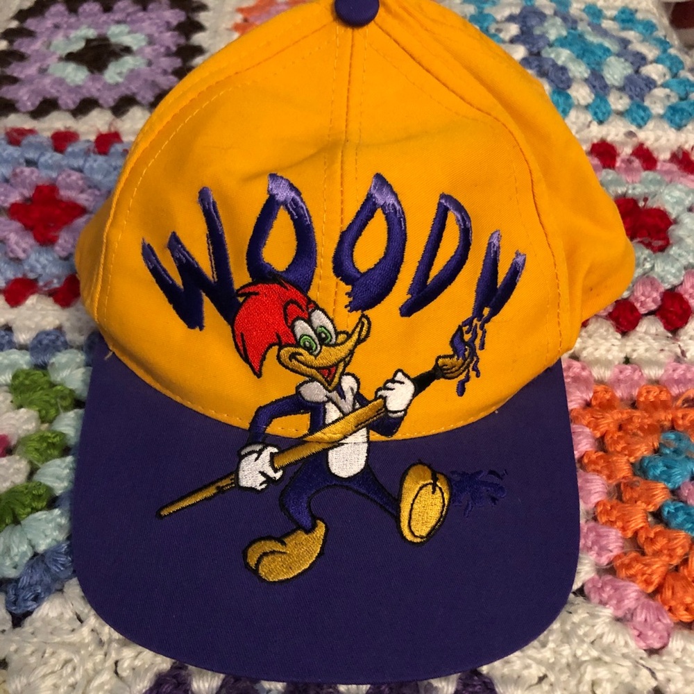 90s Y2K Retro Woody Woodpecker Universal Studios Baseball Cap Snapback Hat
